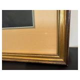 DR - Vintage Portrait Print in Ornate Gold Frame  (No Glass)
