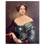 DR - Vintage Portrait Print in Ornate Gold Frame  (No Glass)