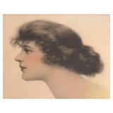 LR - Zula Kenyon Original Vintage Drawing, Framed Portrait