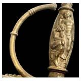 DR - Decorative Sword - 40in Blade, Circular Basket Hilt, No Markings