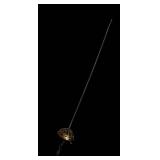 DR - Decorative Sword - 40in Blade, Circular Basket Hilt, No Markings