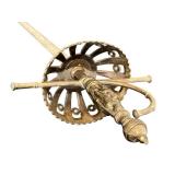 DR - Decorative Sword - 40in Blade, Circular Basket Hilt, No Markings