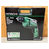 LL - Hitachi D10VH 3/8 in 10 mm Drill - Corded with Case & 4-Piece Bit Set
