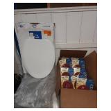 New toilet seat and toilet valves