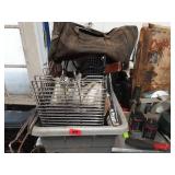 Assortment of cooking and camping supplies