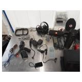 Assortment of electronics, speakers, headphones more
