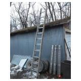 Aluminum extension ladder