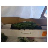 Christmas garland and trees