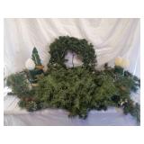 Christmas wreath and garlands