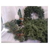 Christmas wreath and garlands