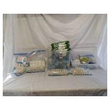Assorted soaps, wipes, floss and more