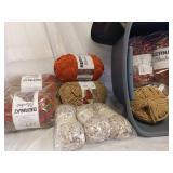Large tote of yarn