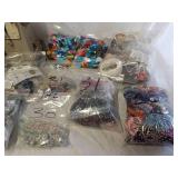 Sewing machine and assorted beads