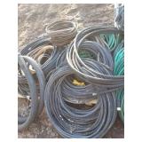 Huge lot of assorted hose, garden hose and more
