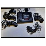 Original Sega Genesis system model 1 console with controllers
