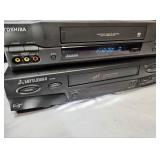 Overhead projector, Toshiba vhs vcr, Mitsubishi vcr, and more