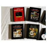Collection of Atari video game cartridges