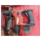 Hilti hammer drills,  batteries, charger and case