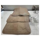 Bathroom Rug Set-Tan(Bathtub Lengh,Sink and Contour)