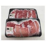 EE. 2x 1.6lb Boneless Pork Loin Country Style Ribs