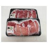 EE. 2x 1.6lb Boneless Pork Loin Country Style Ribs