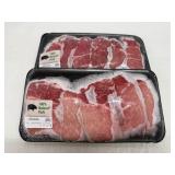 EE. 2x 1.6lb Boneless Pork Loin Country Style Ribs