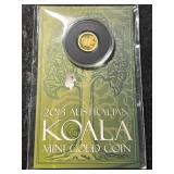 2013 AUSTRALIAN KOALA HALF GRAM .9999 FINE GOLD
