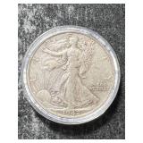 1942-S US WALKING LIBERTY HALF DOLLAR IN AIRTITE