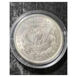 1921 US MORGAN SILVER DOLLAR UNC IN AIRTITE