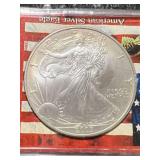 2003 AMERICAN SILVER EAGLE 1 TROY OZ .999 FINE SILVER IN CASE