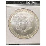2003 AMERICAN SILVER EAGLE 1 TROY OZ .999 FINE SILVER IN CASE