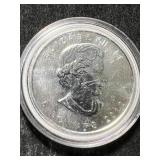2012 CANADIAN MAPLE LEAF 1 TROY OZ .9999 FINE SILVER IN AIRTITE
