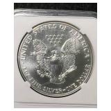 1987 AMERICAN SILVER EAGLE NGC MS69