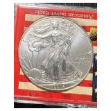 2014 AMERICAN SILVER EAGLE 1 TROY OZ .999 FINE SILVER IN CASE
