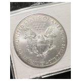 2014 AMERICAN SILVER EAGLE 1 TROY OZ .999 FINE SILVER IN CASE
