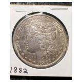 1882-O US MORGAN SILVER DOLLAR