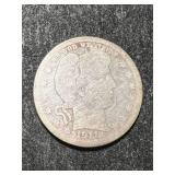 1911-S US BARBER QUARTER