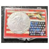 2023 AMERICAN SILVER EAGLE 1 TROY OZ .999 FINE SILVER IN CASE