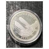 HALF TROY OZ .999 FINE SILVER AMERICAN DOUBLE EAGLE ROUND IN AIRTITE