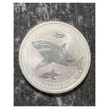 2014 AUSTRALIAN SHARK HALF TROY OZ .9999 FINE SILVER