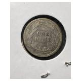 1907 US BARBER DIME