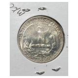 1953-D US WASHINGTON QUARTER MS60