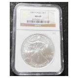 2007 AMERICAN SILVER EAGLE NGC MS69