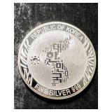 2020 KOREAN TIGER 1 TROY OZ .999 FINE SILVER