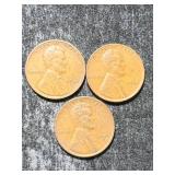 1941P-D-S US WHEAT CENTS