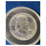 1962 US PROOF FRANKLIN HALF DOLLAR IN BOX