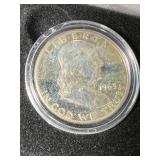 1963 US PROOF FRANKLIN HALF DOLLAR IN BOX