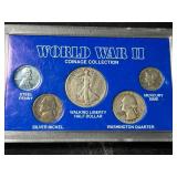 WORLD WAR II US 5 COIN COLLECTION