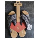 New Minnetonka Moccasins Black Pepper Sandals Women