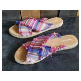 New Minnetonka Moccasin Desert Print Sandals Women